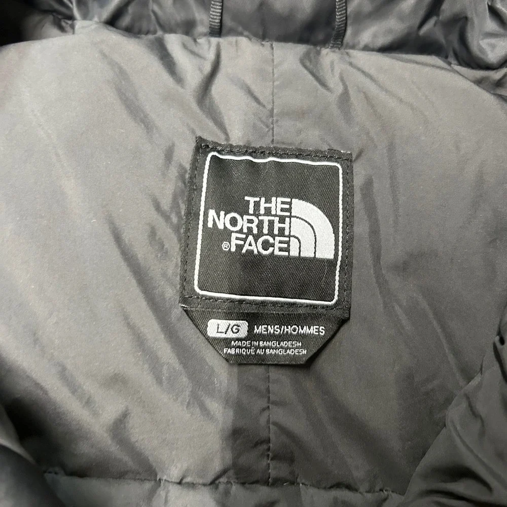 The North Face Nuptse 700 Puffer Vest Mens Large Yellow Black Down Insulated